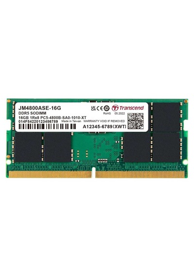 Transcend Jm4800ase-16g 16gb Ddr5 4800 Cl40 Notebook Ram