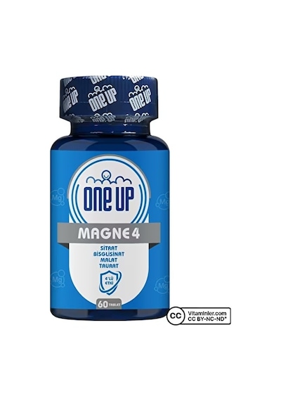 One Up Magne4 4'lü Etki Magnezyum Kompleks 60 Tablet 2 Adet