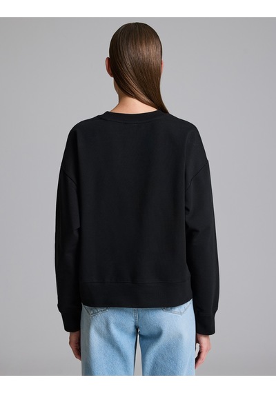 Pierre Cardin Siyah Oversize Sweatshirt 50333429-vr046
