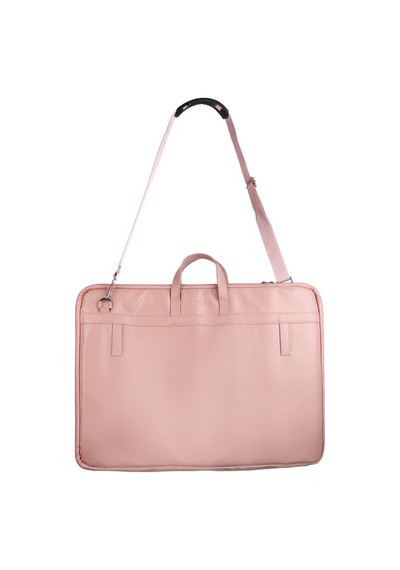 Bback Proje Çantası 40 X 56cm / Köpük Astarlı / Askılı / T Cetveli Takılabilir Suni Deri Soft Pembe
