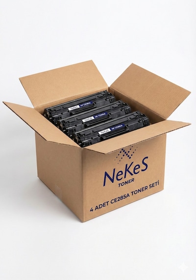 Nekes Toner Hp Laserjet Pro M1130 / M1132 / M1132 Mfp 85a Siyah Muadil Toner 4' Lü Paket - Çipli / Ce285a