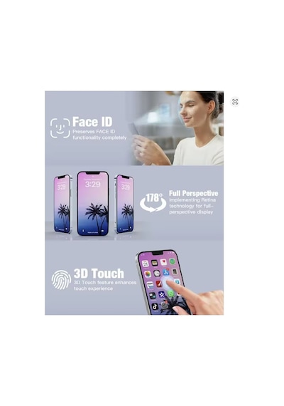 Apple iPhone Uyumlu 13 Oled Ön Oled Ekran Dokunmatik Sıvı Bandı Kırılmaz Tamir Seti Set