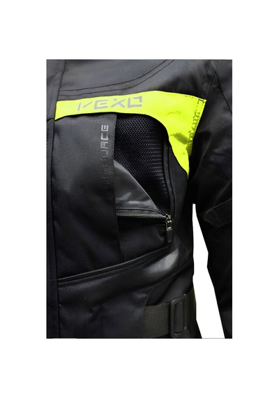 Vexo Adventure H20 4 Mevsim Motosiklet Montu Neon Sarı