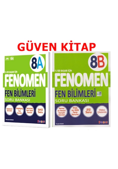 Fenomen 8.sınıf Fen Bilimleri A-b Soru Bankası Seti