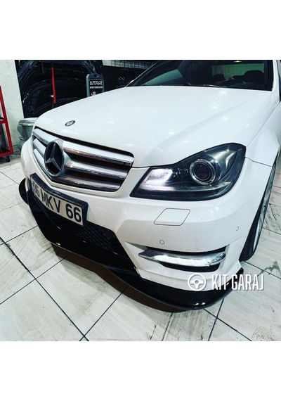Kit Garaj W204 C180 Makyajlı Ön Ek Plastik Boyalı