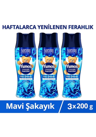 Çamaşır Parfümü Mavi Şakayık 200g X3 3'lü Set