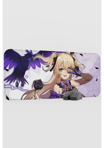 Fischl Genshin Impact Anime Gacha V5 - 70x30 Xl Gaming Mouse Pad Fare Altlığı
