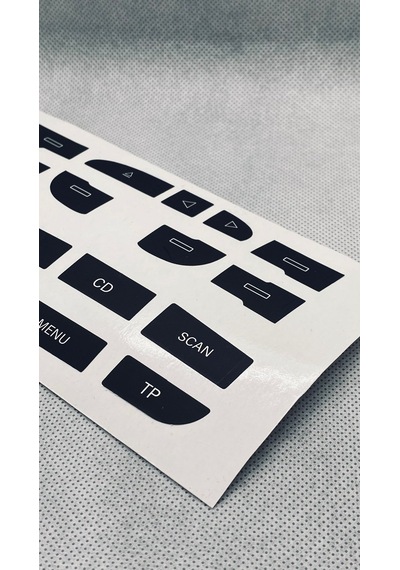 A3 S3 8p Uyumlu Radio Teyp Sticker Etiket Tamir Kiti 1 Adet