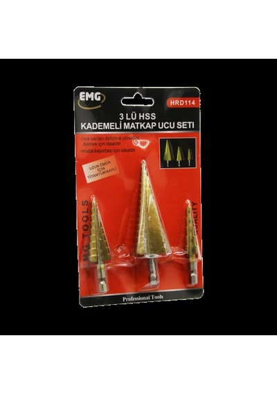 3 Parça Hss Kademeli Matkap Ucu Set 5324