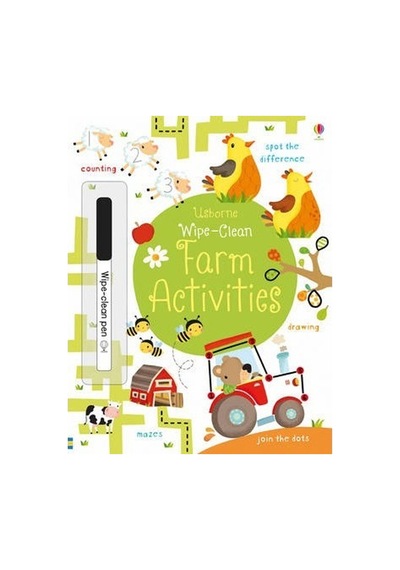 Wipe Clean Farm Activities Usborne 3+ Yaş