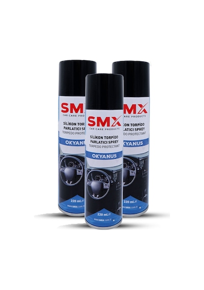 Silikon Torpido Parlatıcı Sprey 220 Ml. Okyanus 3 Adet