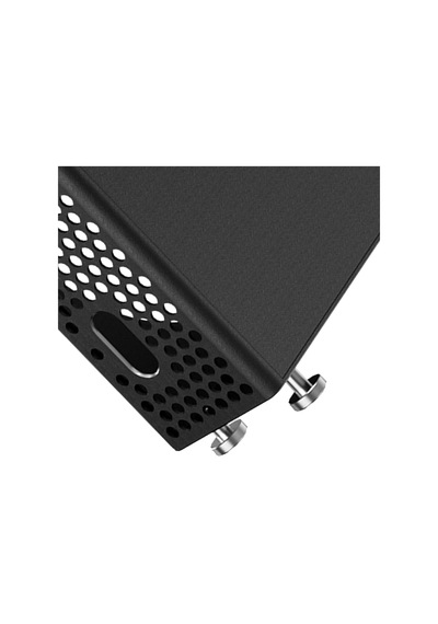 Mac Mini M4 M4 Pro Standı Siyah, Alüminyum Dikey Koruyucu Kasa, Havalandırmalı Metal Mac Mini Tutucu, Port Erişimli Ayaklı Masaüstü Stand, 2024 Uyumlu