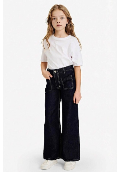 Defacto Wide Leg Geniş Paça Jean Pantolon Kız Çocuk G6966A826SP