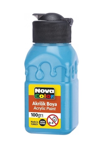 Nova Color Akrilik Boya 100 Ml Turkuaz Çok Renkli