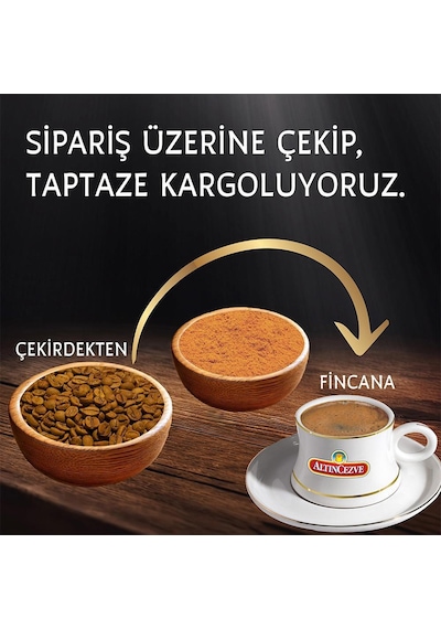 Altıncezve Günlük Taze Çekilmiş Türk Kahvesi Az Kavrulmuş 100 Gr Öğütülmüş