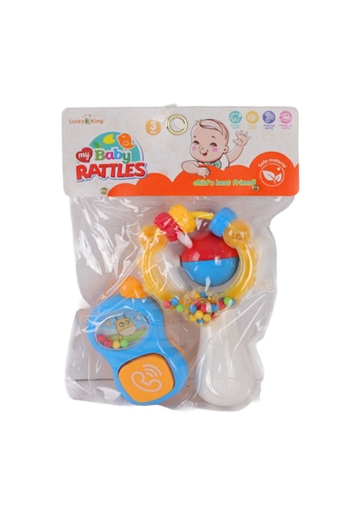 K225-65 3'lü Çıngırak Çok Renkli