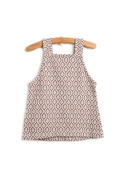 Kız Bebek Geometrik Desenli Elbise 2849 001