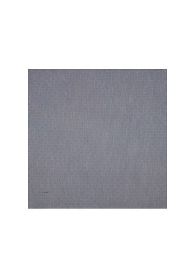Pierre Cardin Gri 100x100 Logolu İpek Koton Jakar Eşarp Açık Gri açık gri