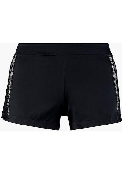 Aubade Midnight Whisper Shorty Dantelli Stretch Ipek Şort Külot Siyah