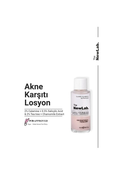 The NewLab Akne Karşıtı Losyon (2% Calamine 0.5% Salicylic Acid 3%tea Tree/chamomille/salix Alba Extract)