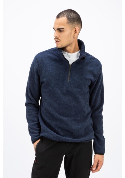 Exuma 2112125-410 Melanj Half Zip Polar M Erkek Polar Siyah