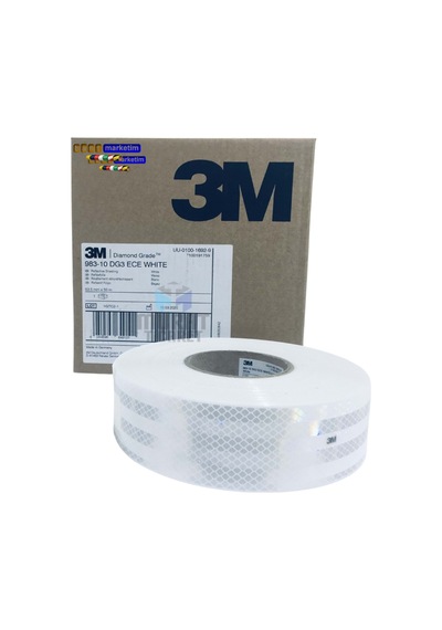3m 983 Beyaz Petekli Reflektif Şerit Bant 55 Mm X 50 Mt