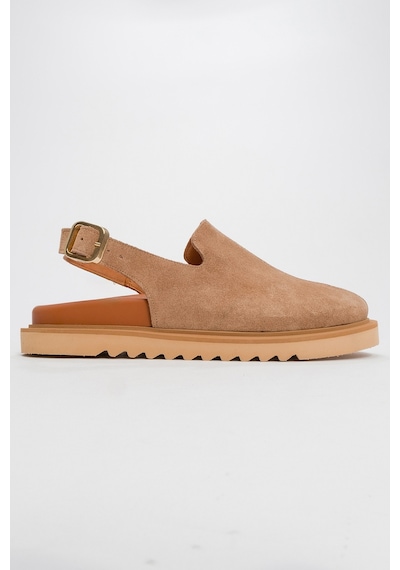 Luvishoes Luvi Shoes Laby Toprak Süet Hakiki Deri Kadın Sandalet Toprak