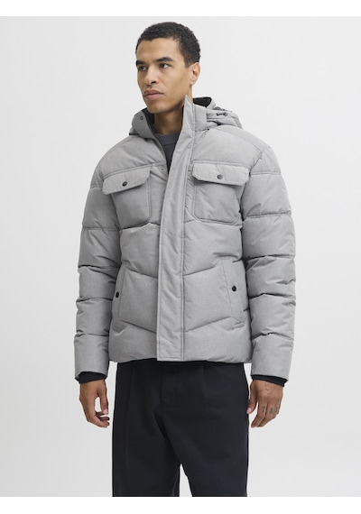 Jack & Jones Jack Jones Ön Cepli Kapüşonu Çıkabilir Erkek Mont 12279687 Gri