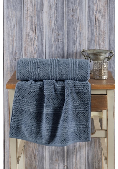 Varol Lavin %100 Premium Cotton El Havlusu 50x90cm Antrasit-50x90cm Antrasit