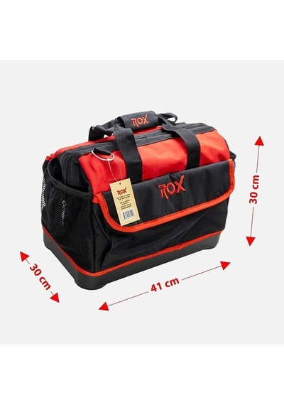 Row Wood Easy Carry Plastik Tabanlı Bez Alet Çantası 16'' 153rox0381