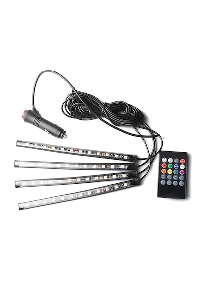 Ayak Altı Led 12 Ledli Lamba Sese Duyarlı Led Müziğe Duyarlı