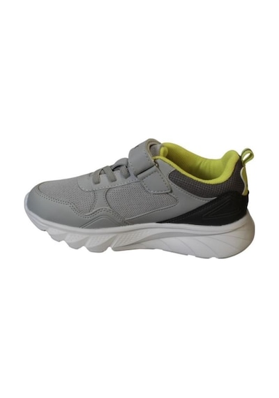 Kinetix Erkek Çocuk Siyah Gri Çırtlı Comfort Rahat Taban Sneaker Spor Ayakkabı 001