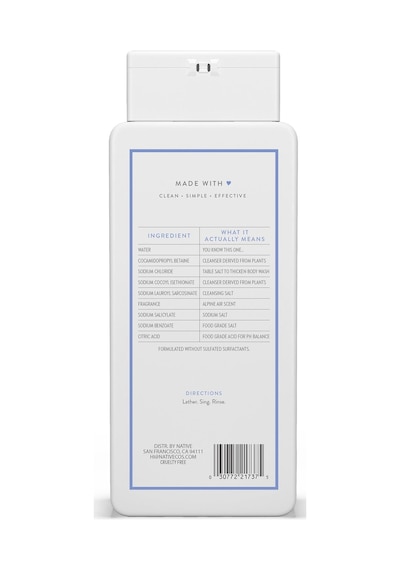 Native Alpine Air Duş Jeli 532ml Diğer