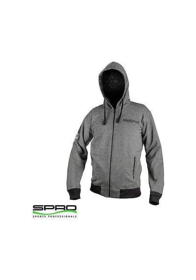 Spro Freestyle Gri X Bk Kapüşonlu - Xl