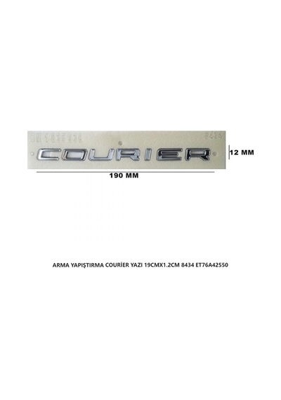 Mefsa Courier Bagaj Yazısı Arma Yapıştırma 19cmx1.2cm
