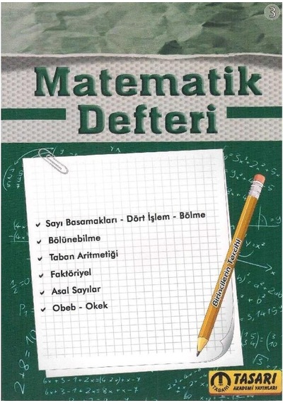 Matematik Defteri - Tasarı Yayınları - 2017 2.El