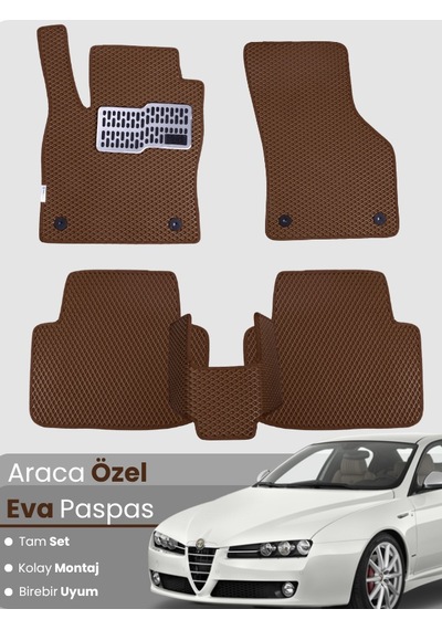 Alfa Romeo 159 2005-2011 Uyumlu Eva Paspas Tam Set Araca Özel,kolay Montaj,su Geçirmez 263