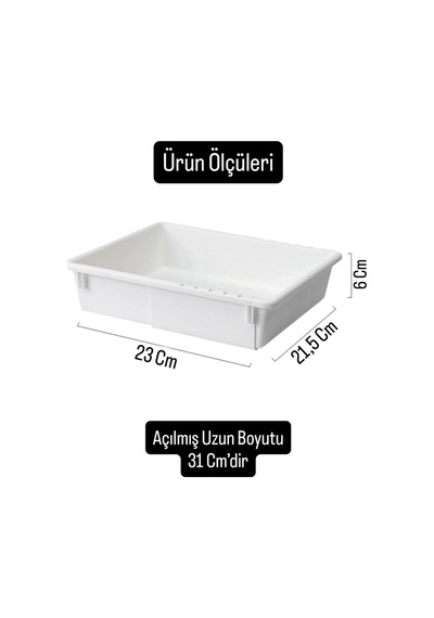 Flexi 2'li Set Uzayabilen Çekmece İçi Düzenleyici Mutfak Organizer -makyaj Takı Dolap Organizer Seti Diğer