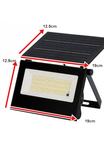 60 Watt Solar Led Projektör - Güneş Enerjili Solar Bahçe Lambası İp67