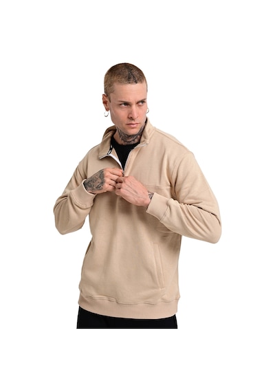 Sportive Badajoz Erkek Bej Günlük Stil Sweatshirt 24ke016-oat Bej