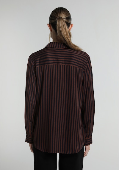 Colin's Colins Fashion Fit Shirt Neck Çizgili Kadın Kahverengi Uzun Kol Gömlek Cl1082001 Q1.v2 Brw Colin's Colins Fashion Fit Shirt Neck Çizgili Kadın Kahverengi Uzun Kol Gömlek Cl1082001 Q1.v2 Brw