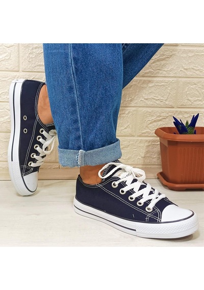 Fiyra 554 Lacivert Kısa Unisex Sneaker Keten Spor Ayakkabı 001