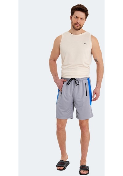 Slazenger RAKESH IN Erkek Cepli Fıtness Gri Şort