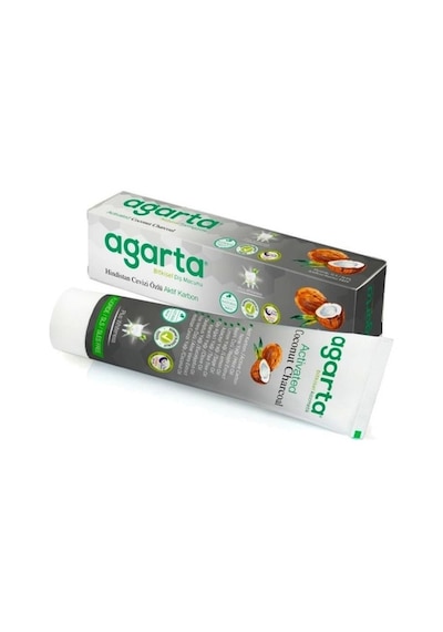 Agarta Hindistan Cevizi Özlü Aktif Karbon Diş Macunu 4 x 100 ML