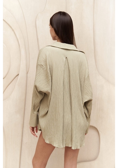 Mai Collection Mai Studios Co. Durres Haki Oversize Gömlek Haki