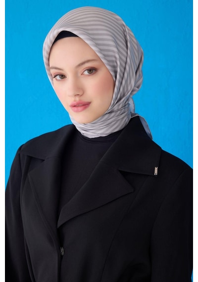 Belli %100 Twill İpek Eşarp 4115d 07 Azur