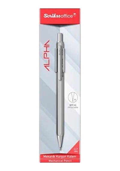 Scrikss Office Alpha Versatil 0.7 Mm Gri, Şeffaf Amb.