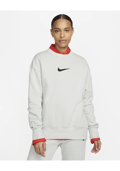 Nike Nıke All Fleece Çok Açık Bej-bol Kesim Sweatshırt Fd1128-034 Bej