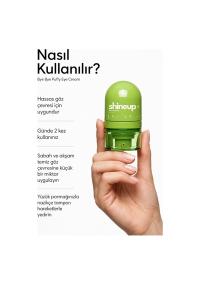 Bye Bye Puffy Avokado Göz Kremi 15 Ml Şişlik Karşıtı & Nemlendirici Krem