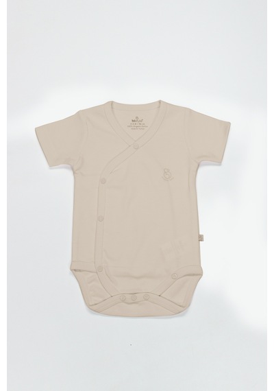 Bistyle Organik Natural Basic Style Kruvaze Yarım Kol Body Bs17101 Bej